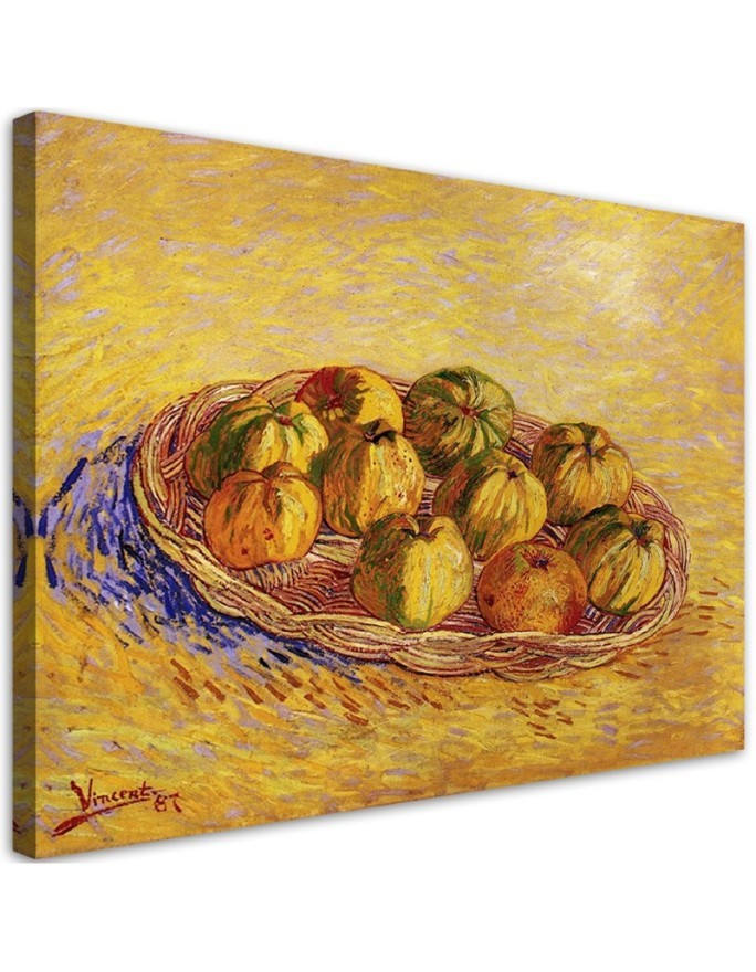 Canvas painting - Basket full of apples | FEEBY