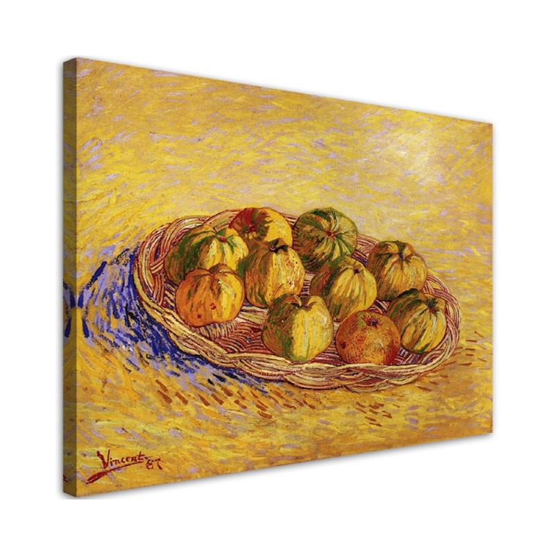 Canvas painting - Basket full of apples | FEEBY