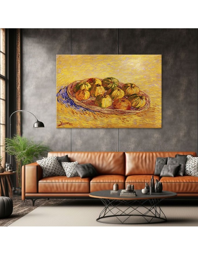 Canvas painting - Basket full of apples | FEEBY