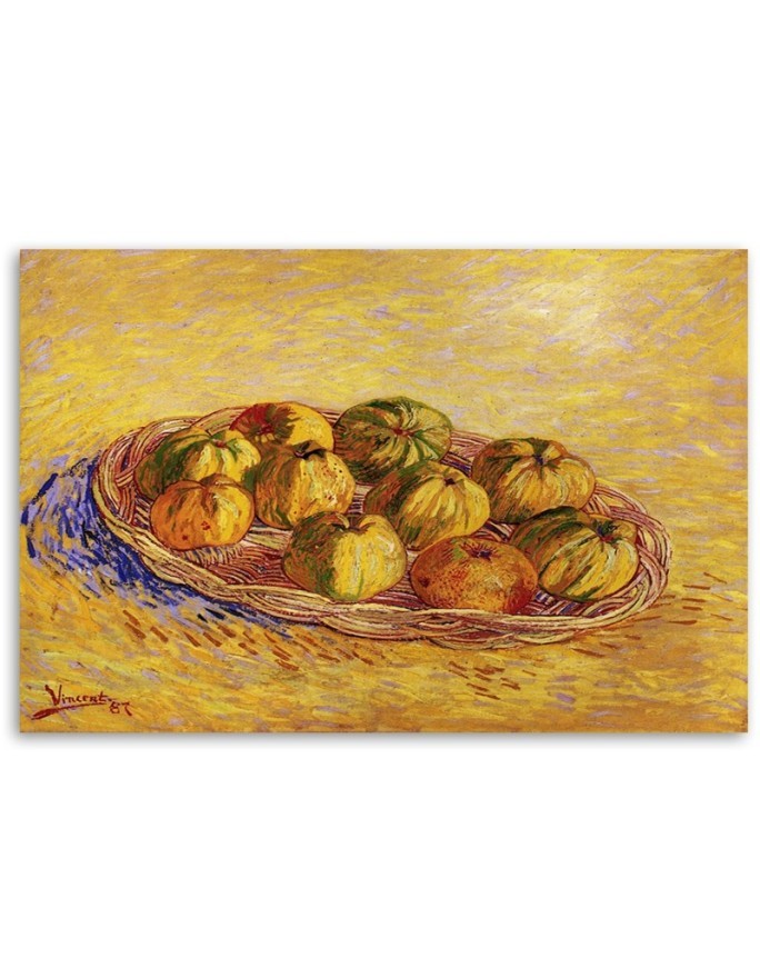 Canvas painting - Basket full of apples | FEEBY