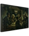 Canvas print reproduction - Eating potatoes | FEEBY