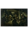 Canvas print reproduction - Eating potatoes | FEEBY