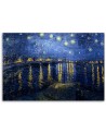 Canvas painting - Starry night over the Rhone | FEEBY