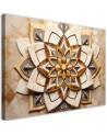 Bedroom pictures for the wall - AI Flowers 3D mandala | FEEBY