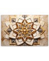 Bedroom pictures for the wall - AI Flowers 3D mandala | FEEBY