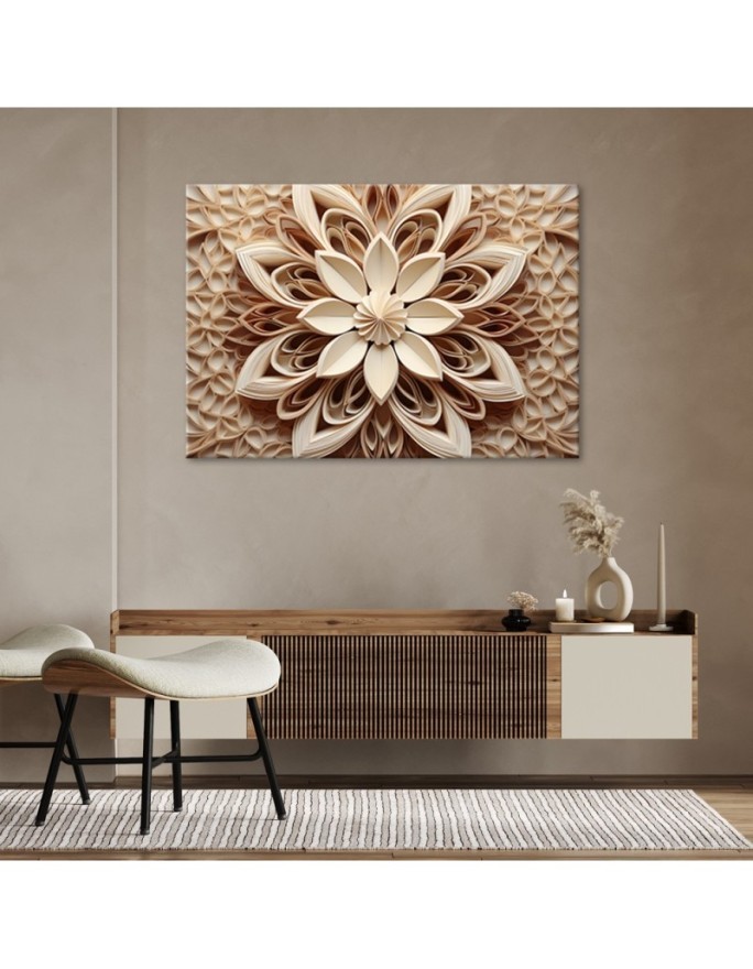 Abstract flower 3d - wall decoration for room | FEEBY