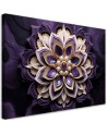 Canvas painting ai - Flower violet diamond 3d | FEEBY
