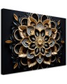Canvas print wall decoration for office - 3D flowers AI | FEEBY