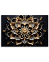 Canvas print wall decoration for office - 3D flowers AI | FEEBY