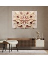 Modern 3d canvas painting - Beige flower AI | FEEBY