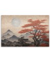 Modern painting ai - Beige mountain landscape | FEEBY