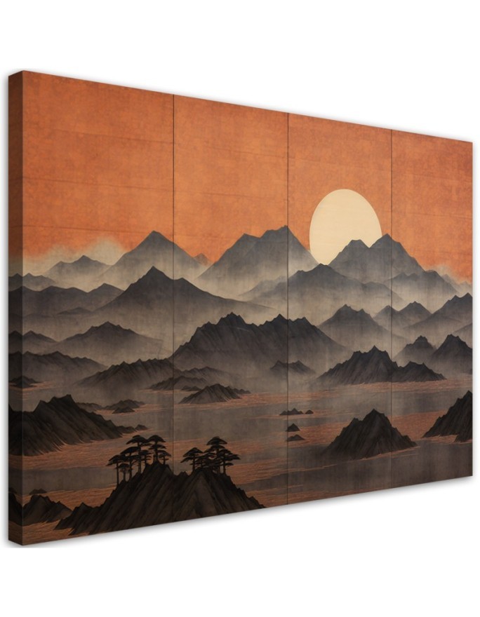 Modern painting for living room - Mountain landscape 3d | FEEBY
