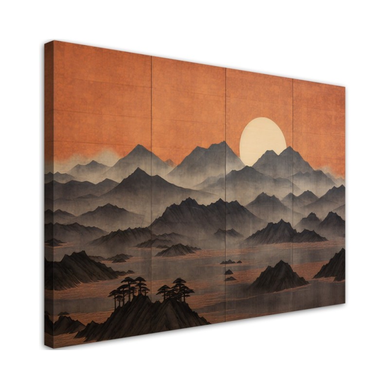 Modern painting for living room - Mountain landscape 3d | FEEBY