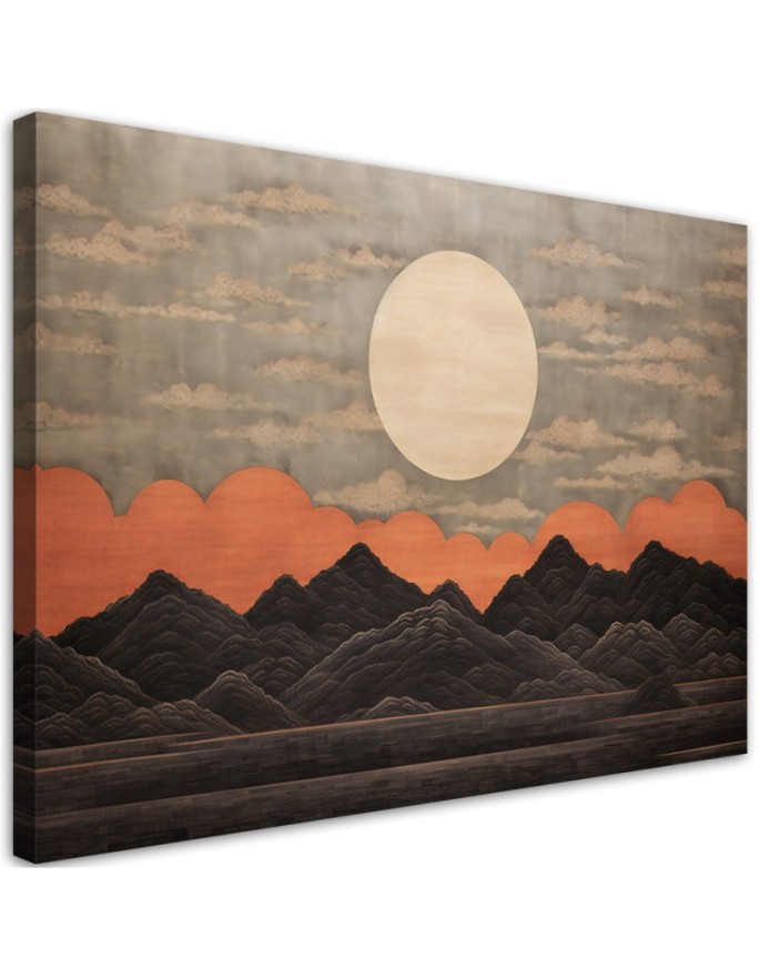 Canvas print Sunset Japan