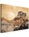 Decorative 3d painting - Golden mountain view | FEEBY