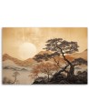 Decorative 3d painting - Golden mountain view | FEEBY