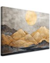 Canvas print - Golden mountains landscape abstract | FEEBY