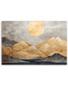Canvas print - Golden mountains landscape abstract | FEEBY