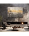Wall painting - Mountain landscape in gold | FEEBY