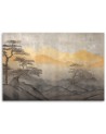 Wall painting - Mountain landscape in gold | FEEBY