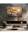 Canvas print - Trees mountain landscape | FEEBY