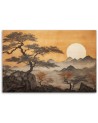 Canvas print - Trees mountain landscape | FEEBY