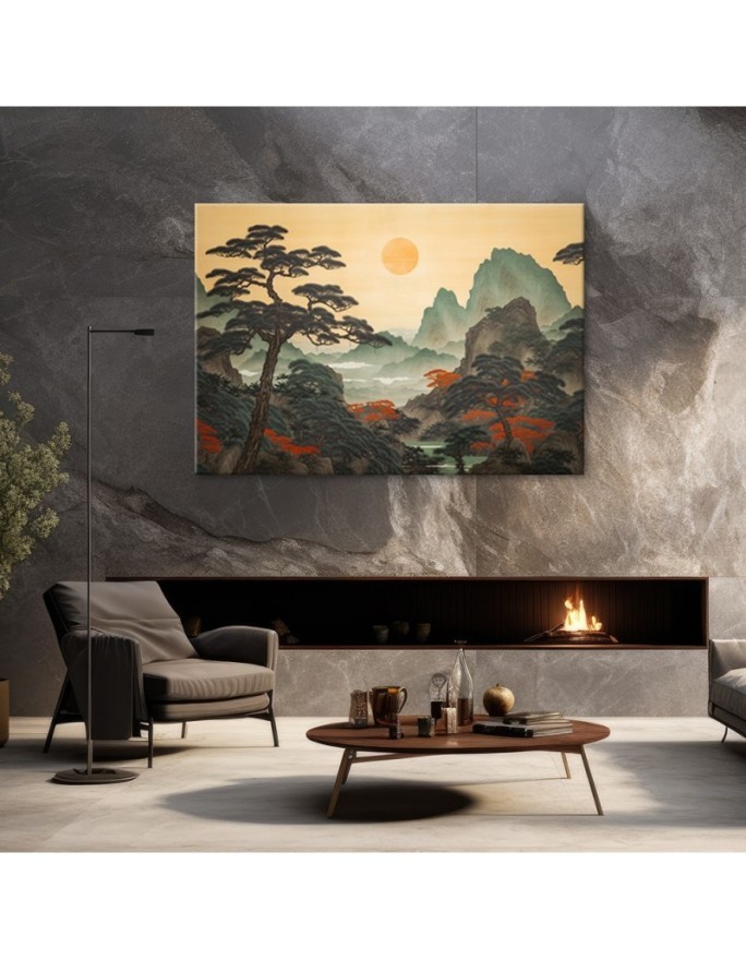 Canvas print for living room - Japanese landscape | FEEBY