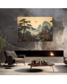 Canvas print for living room - Japanese landscape | FEEBY
