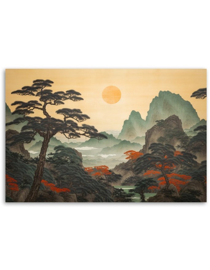 Canvas print for living room - Japanese landscape | FEEBY