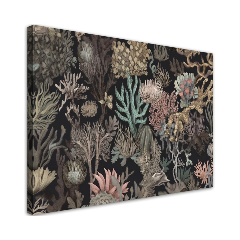 Canvas print for bathroom - Coral | FEEBY