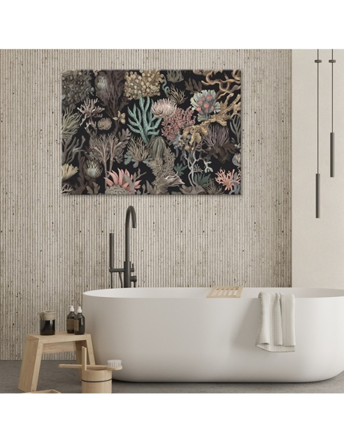 Canvas print for bathroom - Coral | FEEBY