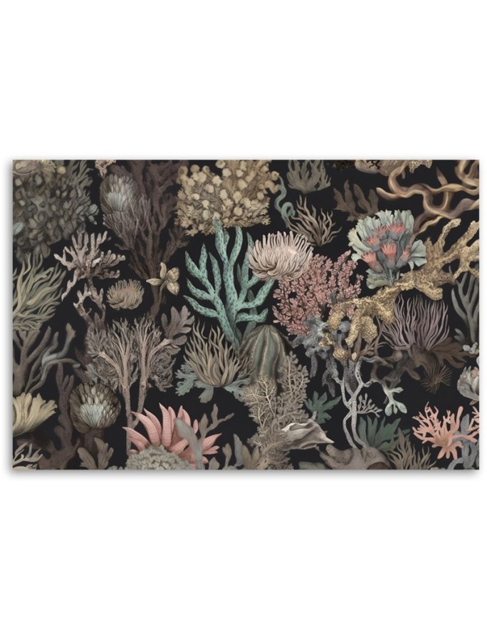 Canvas print for bathroom - Coral | FEEBY