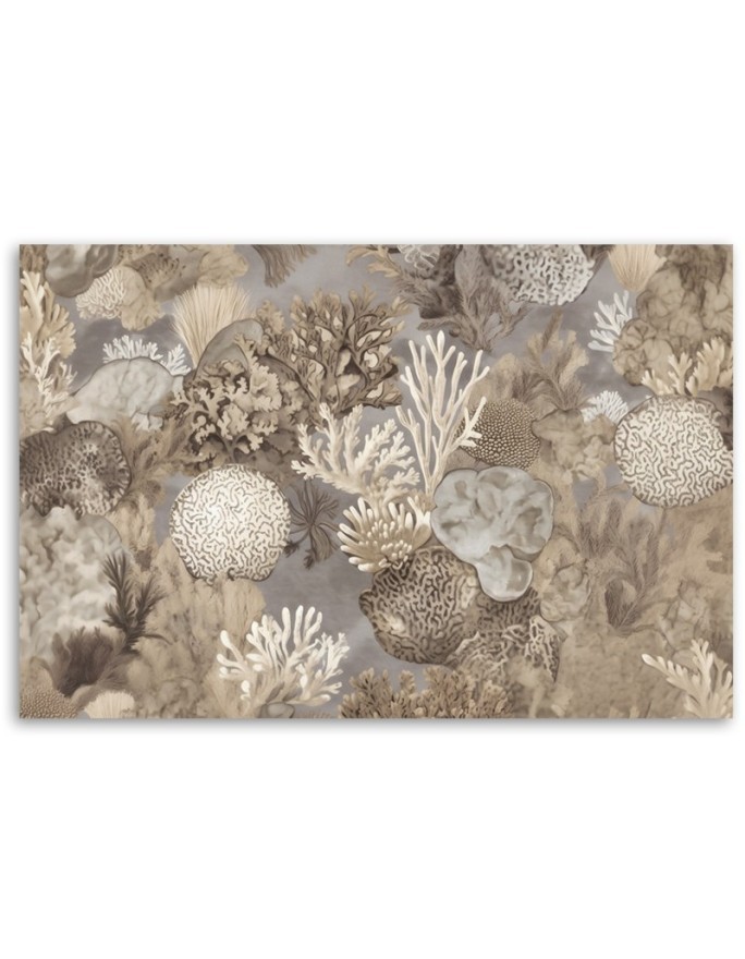 Canvas print boho ai - Sea animals and plants | FEEBY