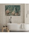 Canvas print for bathroom - Corals and fish | FEEBY