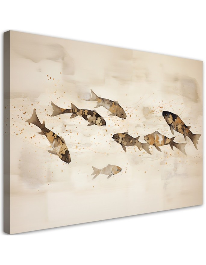 Canvas print Koi fish