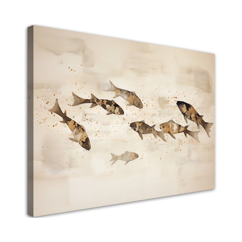 Boho painting - Koi fish | FEEBY