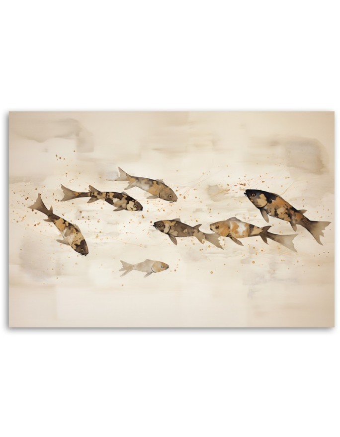 Boho painting - Koi fish | FEEBY