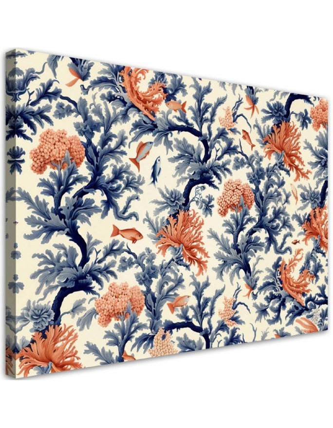 Canvas print - Corals and fish | FEEBY