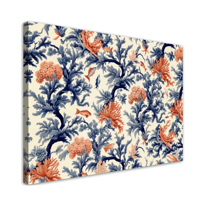 Canvas print - Corals and fish | FEEBY