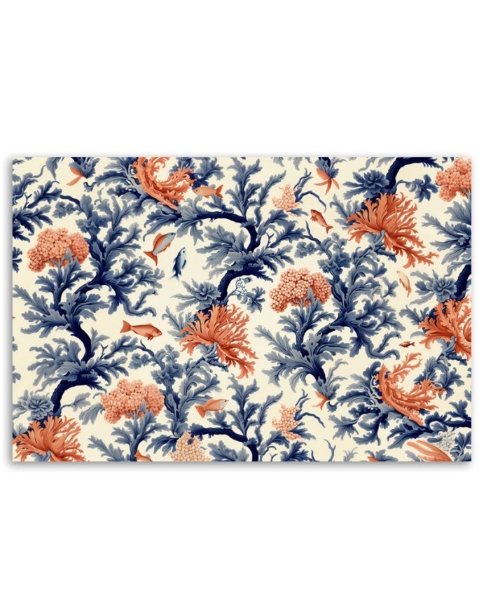 Canvas print - Corals and fish | FEEBY