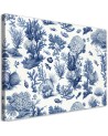 Canvas print for bathroom - Sea animals and plants | FEEBY