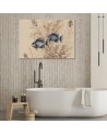 Canvas print for living room - Fish on a beige background | FEEBY