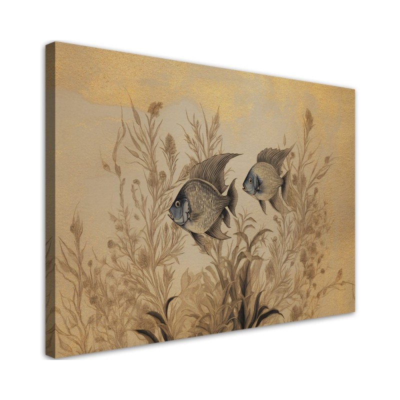 Canvas print for bedroom - Fish veils boho | FEEBY
