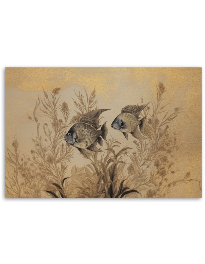 Canvas print for bedroom - Fish veils boho | FEEBY