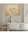 Canvas print - Fish in boho style beige | FEEBY