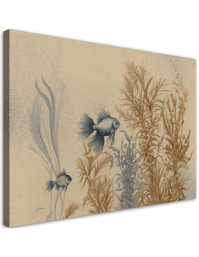 Canvas print Fish and sea...