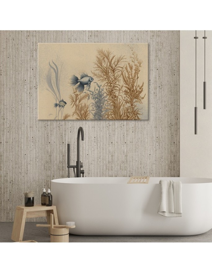 Canvas print for living room ai - Fish and sea plants | FEEBY