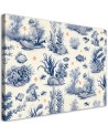 Modern painting for wall - Corals and fish AI | FEEBY