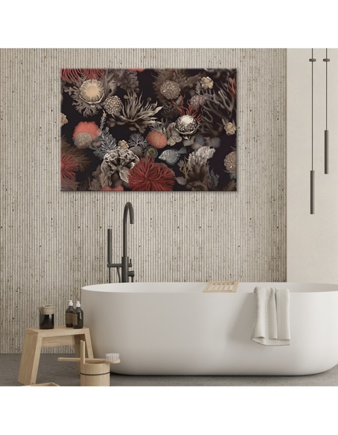 Wall painting for living room - Coral plants AI | FEEBY
