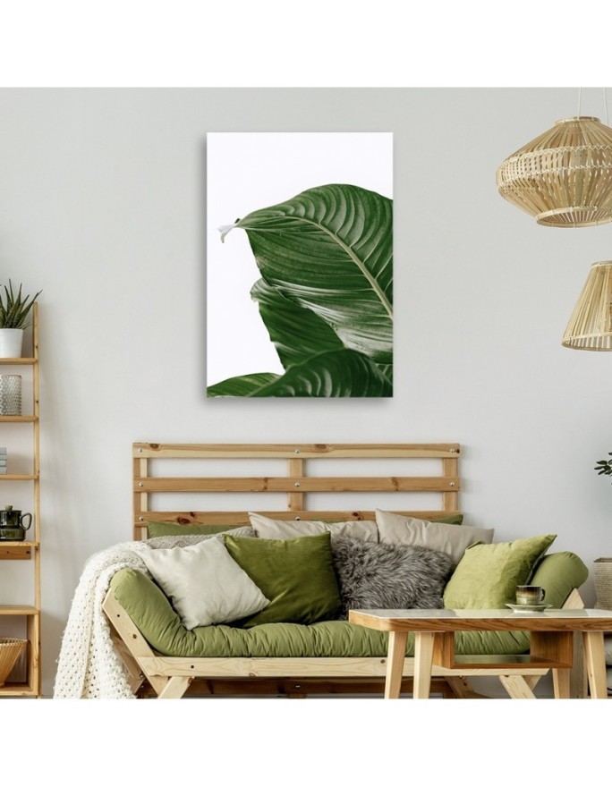 Canvas painting - Green leaf nature botany | FEEBY